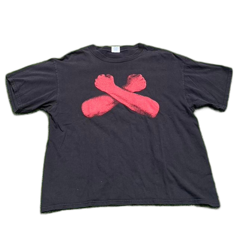 vintage husker Majestic-athletic Men's Black T-shirt